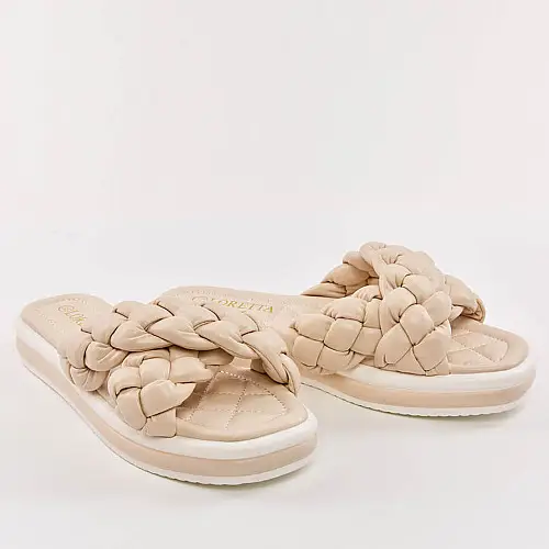 Шлепанці жіночі 338080 р.39 (25) Fashion Бежевий