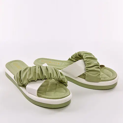 Шлепанці жіночі 338091 р.39 (25) Fashion Зелений
