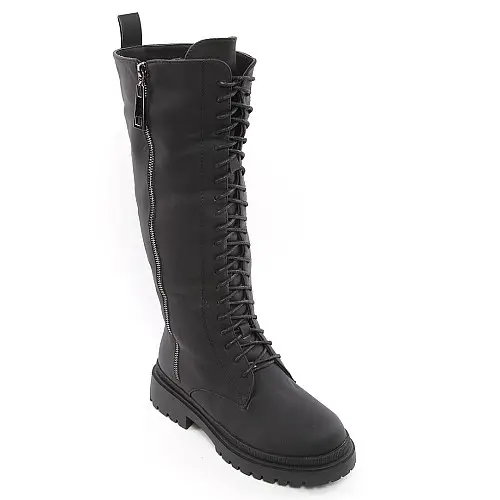 Полусапоги женские зимние 338720 р.37 (23,5) Fashion Черный