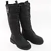 Полусапоги женские зимние 338720 р.37 (23,5) Fashion Черный