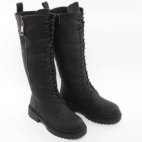 Полусапоги женские зимние 338720 р.37 (23,5) Fashion Черный