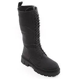 Полусапоги женские зимние 338724 р.39 (24,5) Fashion Черный