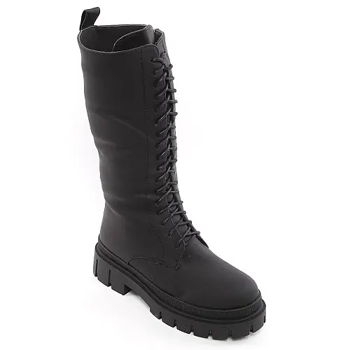 Полусапоги женские зимние 338724 р.39 (24,5) Fashion Черный