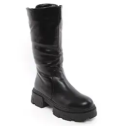 Полусапоги женские зимние 338718 р.37 (23,5) Fashion Черный