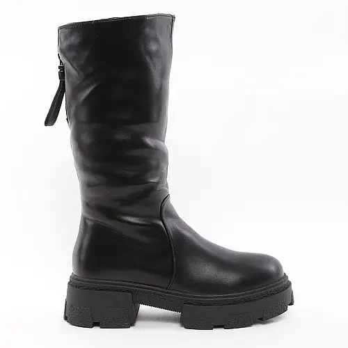 Полусапоги женские зимние 338718 р.37 (23,5) Fashion Черный