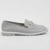 Мокасины женские 339636 р.36 (23) Fashion Серый