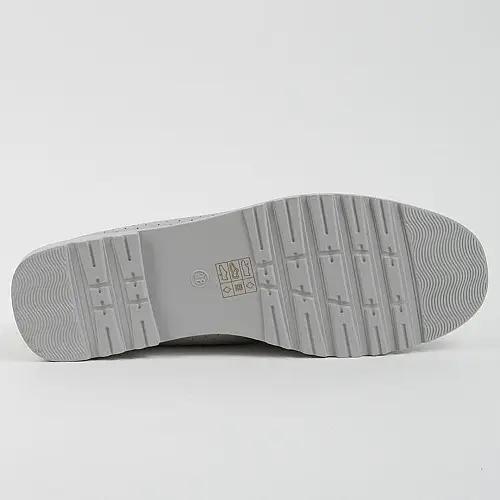 Мокасины женские 339636 р.36 (23) Fashion Серый