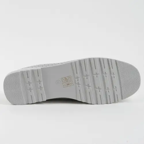 Мокасины женские 339634 р.36 (23) Fashion Серый