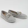 Мокасины женские 339634 р.36 (23) Fashion Серый