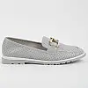 Мокасины женские 339634 р.39 (24,5) Fashion Серый