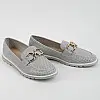 Мокасины женские 339634 р.39 (24,5) Fashion Серый