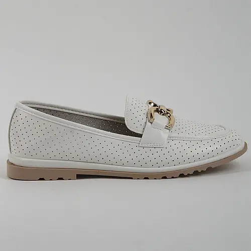 Мокасины женские 339635 р.36 (23) Fashion Белый