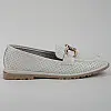 Мокасины женские 339635 р.38 (24) Fashion Белый