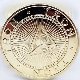 Сувенірна монета Eurs Tron TRX Золотий колір (TRX-G)