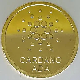 Сувенірна монета Eurs Cardano ADA Золотий колір (ADA-G)