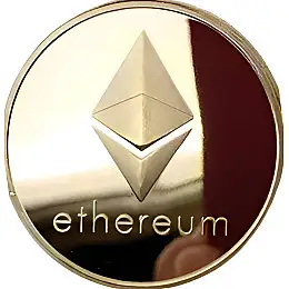 Сувенірна монета Eurs Ethereum ETH Золотий колір (ETH-G)