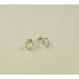Пусеты круг Maxi Silver 8923