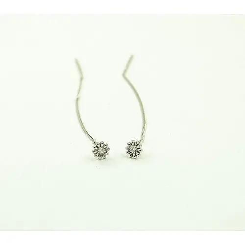 Пусеты протяжки Maxi Silver 8737
