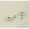Пусеты с жемчугом Maxi Silver 8610