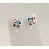 Пусеты с камнями Maxi Silver 7933