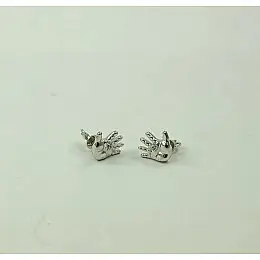 Пусеты ладошки Maxi Silver 7669