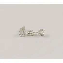 Пусеты 80168 Maxi Silver 7095
