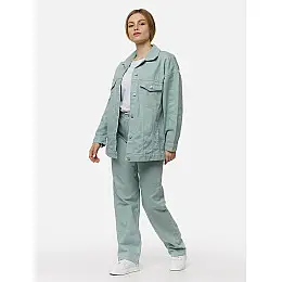 Женская джинсовая куртка оверсайз L голубой Oreo jeans ЦБ-00214136