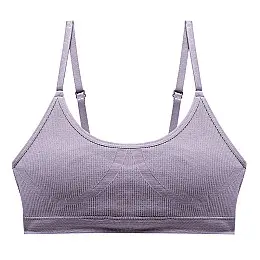 Топ жіночий в рубчик Lesko B02# Ліловий XL 85 ABC з регульованими бретелями (12264-68348)