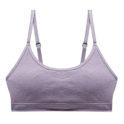 Топ жіночий в рубчик Lesko B02# Ліловий XL 85 ABC з регульованими бретелями (12264-68348)