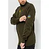 Гольф мужской с вышивкой тризубец хаки 161R07 Ager XL