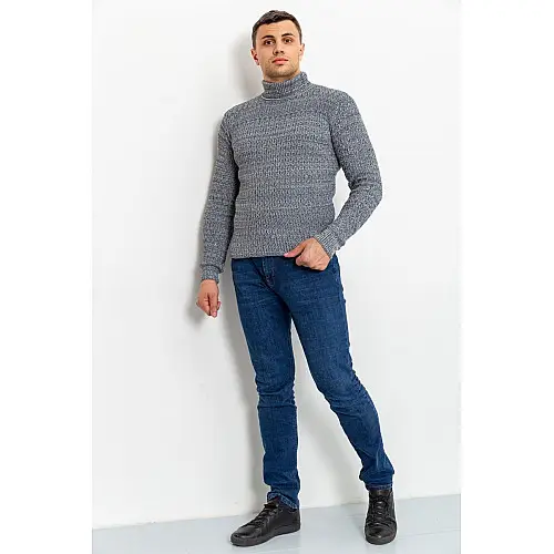 Свитер-гольф мужской серо-синий 161R001 Ager XL