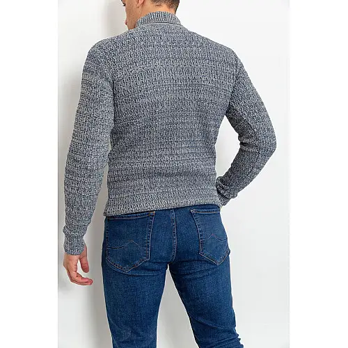Свитер-гольф мужской серо-синий 161R001 Ager XL