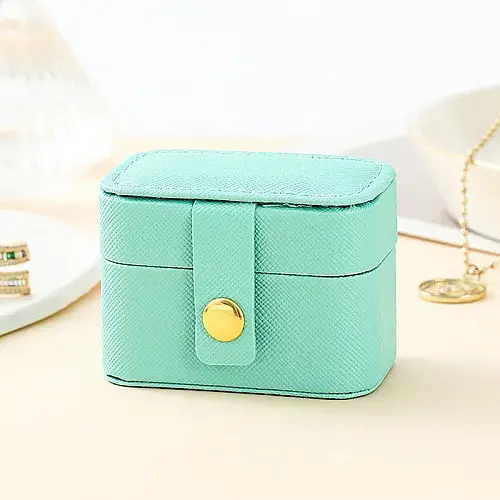Шкатулка Casegrace SP-01244 Turquoise 6,6*4*4,7 для колец и ювелирных изделий портативная компактная (12186-72300)