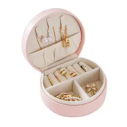 Органайзер сумочка Casegrace SP-01278 Pink 10*9*4,5 см для украшений и ювелирных изделий с ручкой (12191-67720)