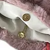 Дитяча сумка Lesko GZ-5043 Light Pink хутряна з вишнею на ланцюжку для дівчинки