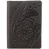 Обложка на паснорт SHVIGEL 13793 из винтажной кожи Коричневвя, Коричневый