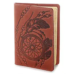 Обложка для паспорта из винтажной кожи SHVIGEL 13792 Красная