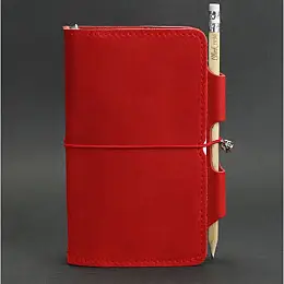 Кожаный блокнот BlankNote 3.0 Красный (BN-SB-3-mi-coral)