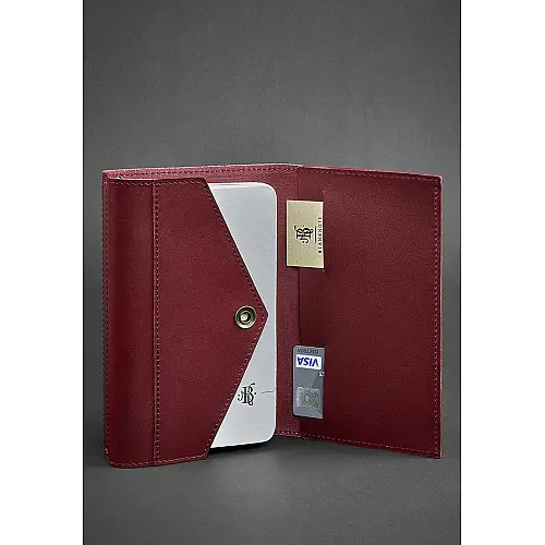 Кожаный блокнот BlankNote 2.0 Бордовый (BN-SB-2-St-vin)