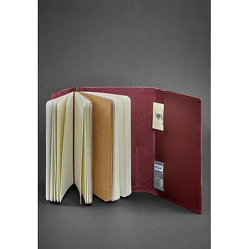 Кожаный блокнот BlankNote 2.0 Бордовый (BN-SB-2-St-vin)