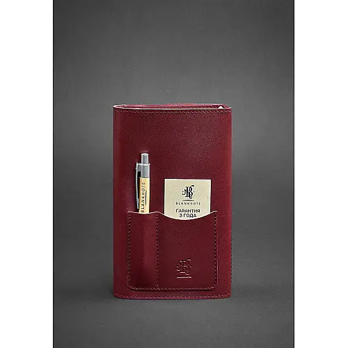 Кожаный блокнот BlankNote 2.0 Бордовый (BN-SB-2-St-vin)