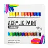 Набір акрилових фарб для малювання Yover AcryLic Paint 24 кольори в тубах по 12 мл.