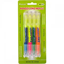 Набор текстовыделителей Color-it 818-4 2-х сторонние 4 цвета