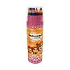 Карандаши 18 цветов Bambi 6182 в тубусе Розовый