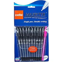 Ручка олійна MAXRITER Cello 727+1Black чорна 10 штук в упаковці