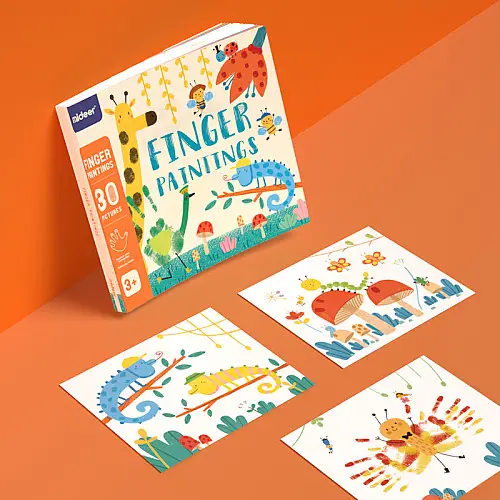 Книга для малювання Mideer Пальчиковими фарбами 30 завдань (CT7043)