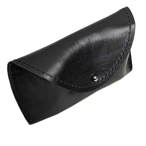Кожаный футляр для очков Skin and Skin 18х8х3 см Черный (LA30BL)