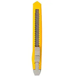 Нож канцелярский Bambi 804 13 х 2 см лезвие 9 мм Yellow