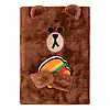 Блокнот пушистый YES Line Friends Brown (151745)