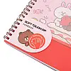 Тетрадь для записей YES А5 80 л софт-тач Line Friends (765737)